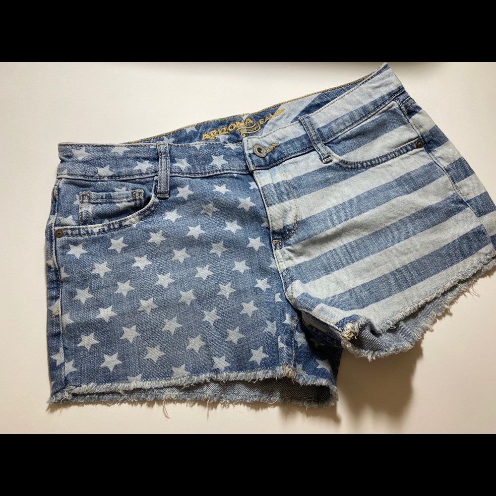 Arizona Jean Company Stars & Stripes Denim Shorts